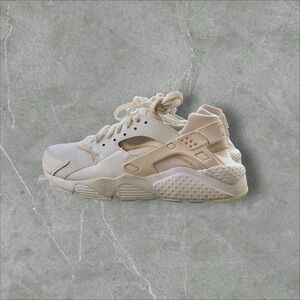 Nike Air Huarache Run GS White Pure Platinum Grey 654275-110 Size 6Y Women's 7.5